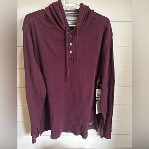 Burgundy Hooded Men's Thermal